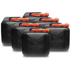 Products For Future 6x Benzinkanister 20 L Kunststoff Schwarz UN-geprüft MM-K320