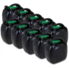 MSA International 10x Benzinkanister 20 L Kunststoff Schwarz UN-geprüft 2RO2030.105