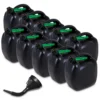 MSA International 10x Benzinkanister 20 L Kunststoff Schwarz UN-geprüft + Trichter 2RO2030.105 -Autoteile Geschäft 3936035