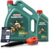 CASTROL 6 L MAGNATEC 10W-40 A/B+Ölwechsel-Anhänger+Einfülltrichter 15F09A -Autoteile Geschäft 3951646
