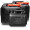 SEDATA 2x Benzinkanister 20L Schwarz UN-geprüft + 5L Benzinkanister 40670849
