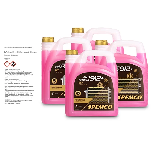 PEMCO 4x 5 L Antifreeze 912+ (-40) Kühlerfrostschutz Kühlerschutz PM0912-5 3 PEMCO 4x 5 L Antifreeze 912+ (-40) Kühlerfrostschutz Kühlerschutz PM0912-5