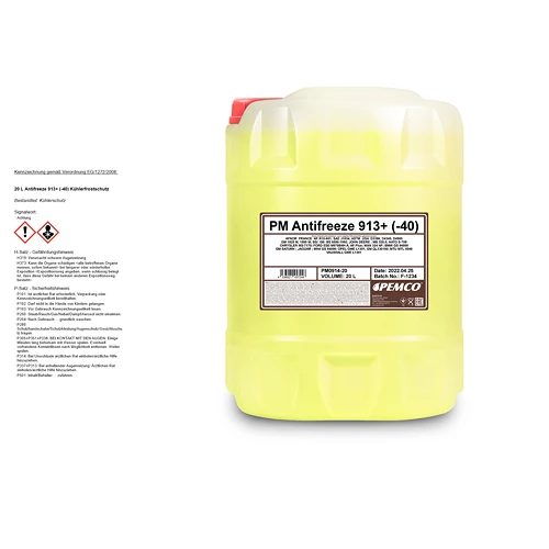 PEMCO 20 L Antifreeze 913+ (-40) Kühlerfrostschutz PM0914-20 3 PEMCO 20 L Antifreeze 913+ (-40) Kühlerfrostschutz PM0914-20