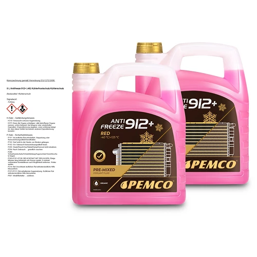 PEMCO 2x 5 L Antifreeze 912+ (-40) Kühlerfrostschutz Kühlerschutz PM0912-5 3 PEMCO 2x 5 L Antifreeze 912+ (-40) Kühlerfrostschutz Kühlerschutz PM0912-5