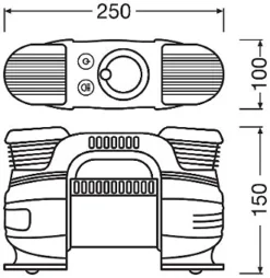 OSRAM Druckluftreifenprüfer/-füller OTI830 -Autoteile Geschäft 4005907