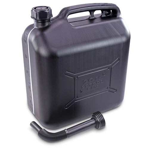 Enva 2x Benzinkanister 20L Kunststoff Schwarz + Trichter 40670322 4 Enva 2x Benzinkanister 20L Kunststoff Schwarz + Trichter 40670322 – Bild 2