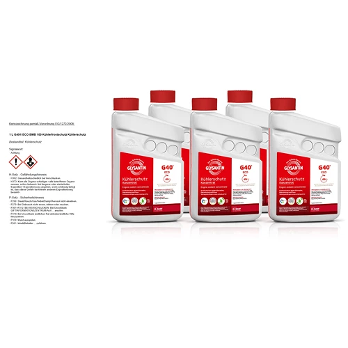 GLYSANTIN 5x 1 L G40® ECO BMB 100 Kühlerfrostschutz Kühlerschutz 50788317 3 GLYSANTIN 5x 1 L G40® ECO BMB 100 Kühlerfrostschutz Kühlerschutz 50788317