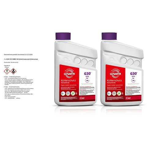 GLYSANTIN 2x 1 L G30® ECO BMB 100 Kühlerfrostschutz Kühlerschutz 50788315 3 GLYSANTIN 2x 1 L G30® ECO BMB 100 Kühlerfrostschutz Kühlerschutz 50788315
