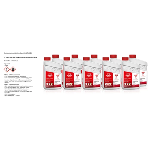 GLYSANTIN 10x 1 L G40® ECO BMB 100 Kühlerfrostschutz Kühlerschutz 50788317 3 GLYSANTIN 10x 1 L G40® ECO BMB 100 Kühlerfrostschutz Kühlerschutz 50788317