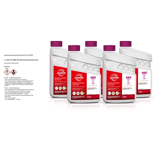 GLYSANTIN 5x 1 L G65® ECO BMB 100 Kühlerfrostschutz Kühlerschutz 50788311 3 GLYSANTIN 5x 1 L G65® ECO BMB 100 Kühlerfrostschutz Kühlerschutz 50788311