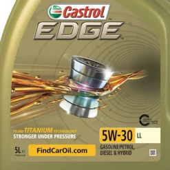 CASTROL 5 L EDGE FLUID TITANIUM 5W-30 LL + Ölwechsel-Kanister 10 L 40788468 -Autoteile Geschäft 4163299