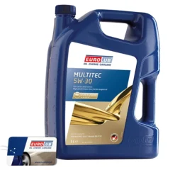 EUROLUB 5 L MULTITEC SAE 5W/30 + Ölwechsel-Anhänger 214005