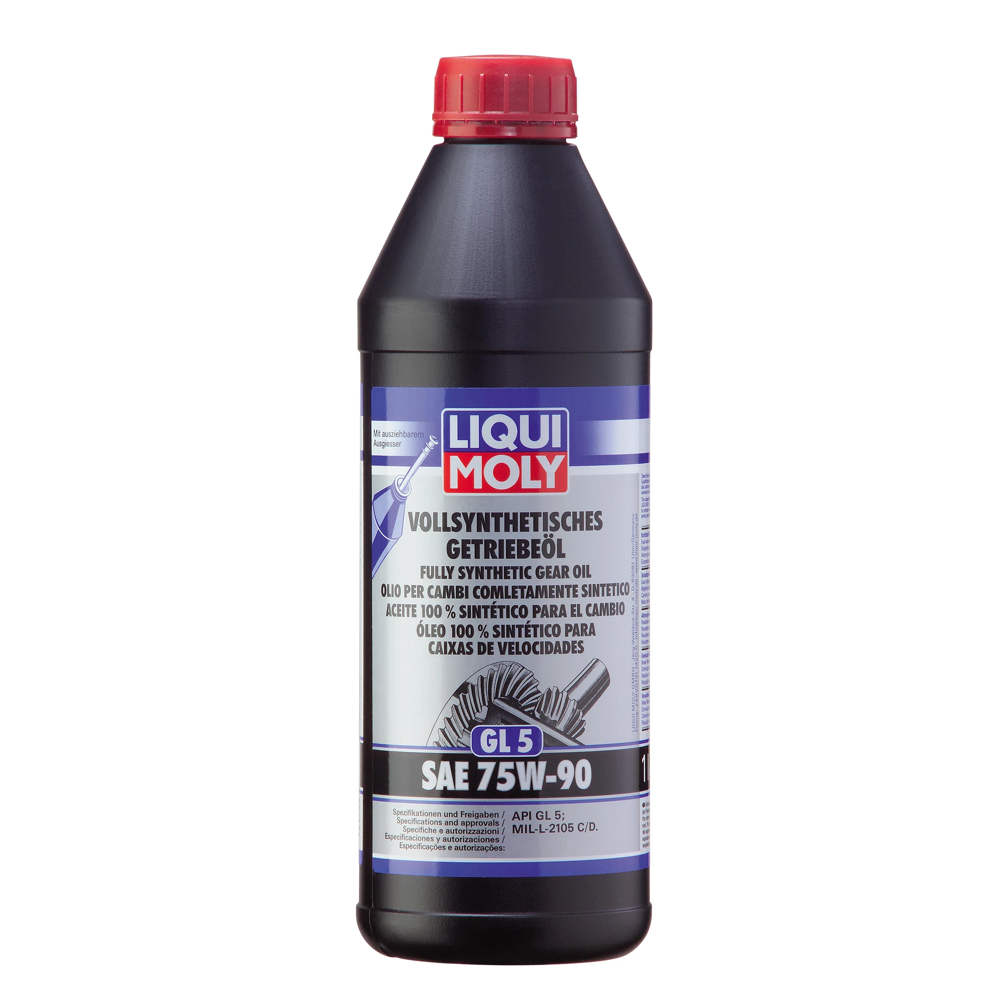 LIQUI MOLY 1 L Vollsynthetisches Getriebeöl (GL5) SAE 75W-90 1414 3 LIQUI MOLY 1 L Vollsynthetisches Getriebeöl (GL5) SAE 75W-90 1414