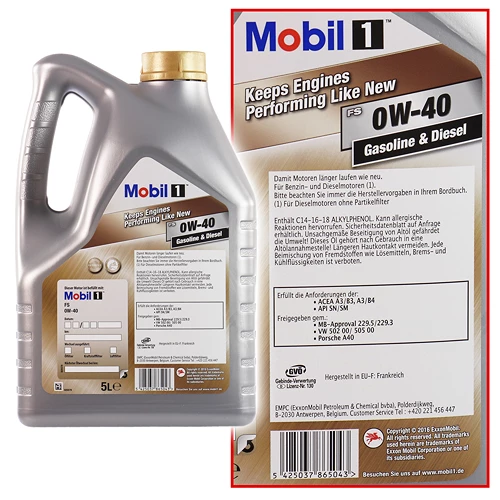 MOBIL 1 8 L FS 0W-40 10804397 7 MOBIL 1 8 L FS 0W-40 10804397 – Bild 5